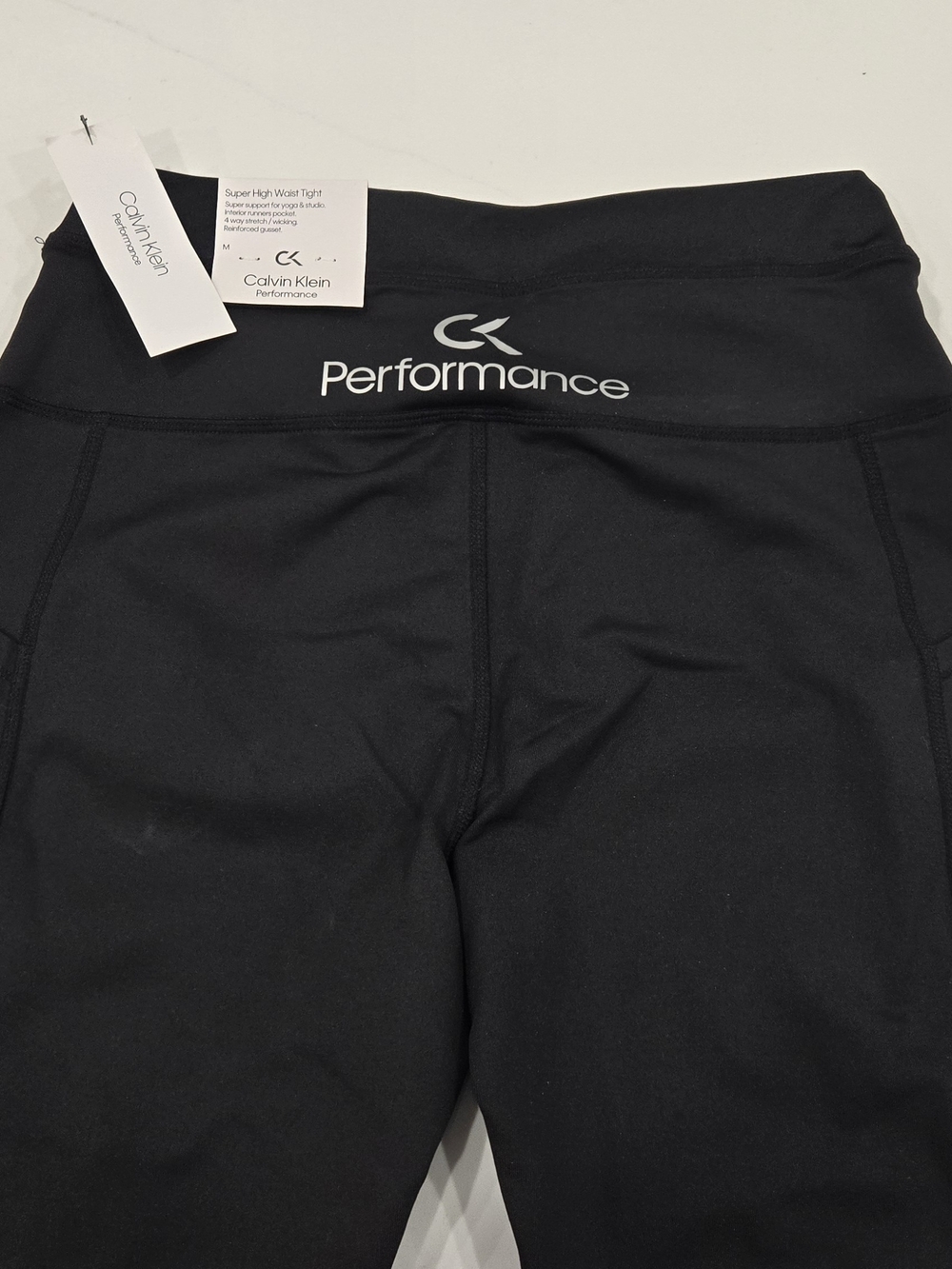Calvin Klein Performance Black High-Waist Leggings